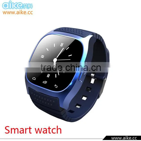 Fashion Sport Bluetooth Smart Watch M26 Wristwatch With Pedometer Music Player Message & Call Reminder for Ios Android Phone