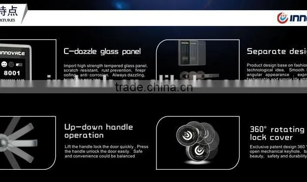 Three Parts Smart Door Locks Digital Lock Hotel Lock photo-3