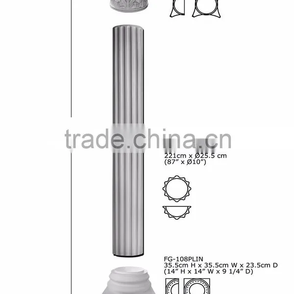 Roman Pillar Design With High Quality and Good Price Beautiful Polystyrene Crown Roman Pillars Column Molds for Sale photo-3