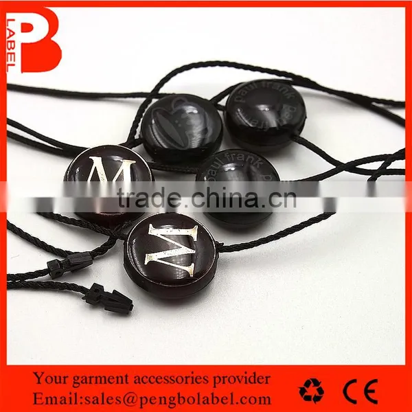 Garment Hang Tag Use Plastic Gold Foil Print Seal Tag String With Customized Logo Supplier's Choice photo-3