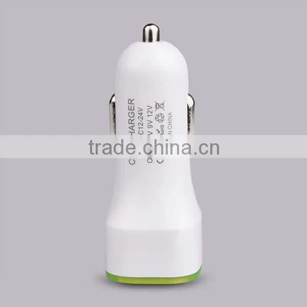 Dual USB Port QC 2.0 Car Cigarette Charger for MP3/MP4/laptop/tablet/mobile Phone photo-2