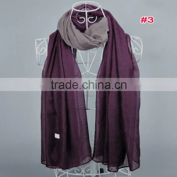 Hot Ombre Viscose Women Shawl Scarf Voile Scarves 180*90 Pashmina Shawls Muslim Hijab photo-3