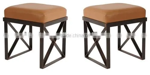 Leather Chair and Footstool HDOT0154