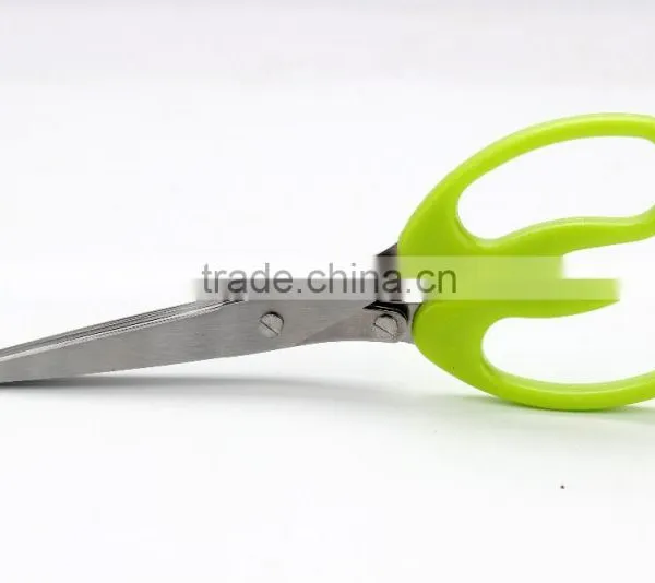 Stainless Steel Kitchen Scissor Chopped Green Onion Scissor Many Layer Paper Shredding Scissors photo-4