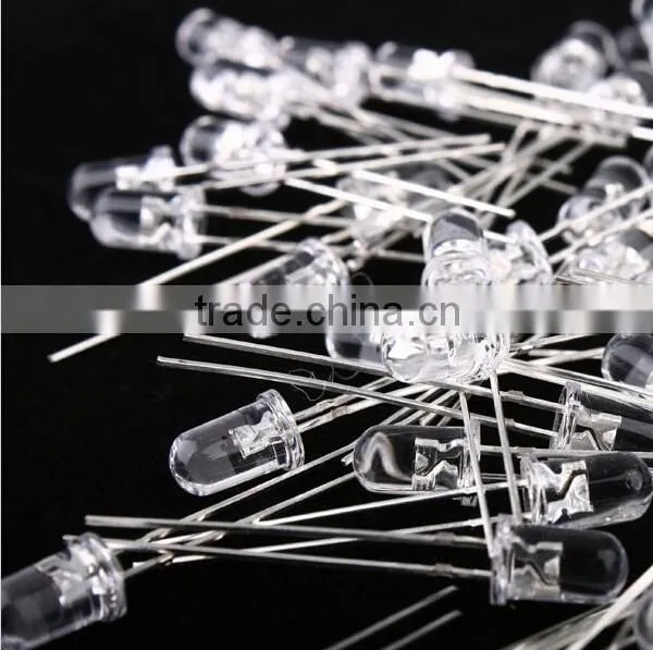 5mm LED Diode Green/Yellow/White/Blue/Red Light Discrete LED Bulb Light Luminous photo-3