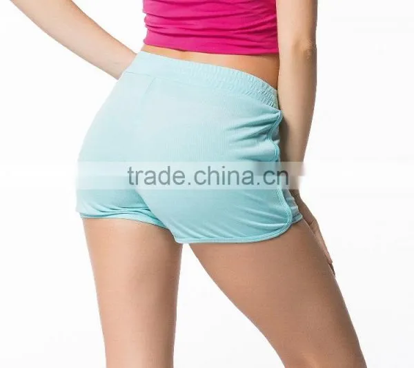 Wholesale Ladies Shorts Running Wear Sport Loose Movement Women Yoga Pants Guangzhou Clothing photo-3