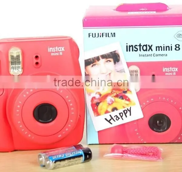 FujiFilm Fuji Film Instax Mini 8 Checki Instant Camera Raspberry Red photo-4
