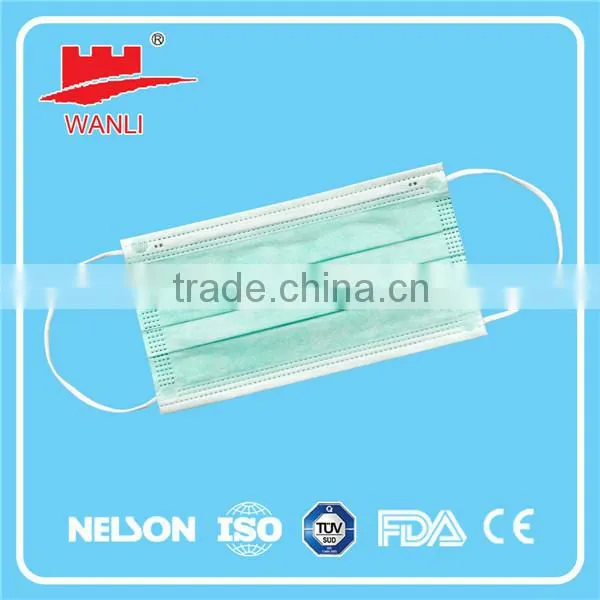 High Quality Nonwoven Surgical Face Mask 3 Ply Ear Loop