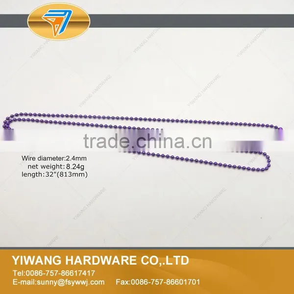High Quality Electroplating Metal Ball Chain