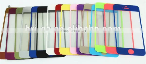 China Fahion New Premium Mobile Accesorios Celular 0.33mm AGC Colorful Silk Printing Tempered Glass Scren Protector photo-2