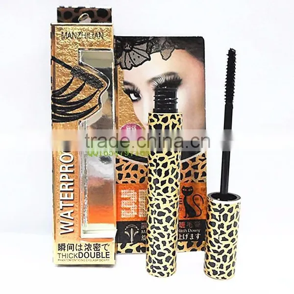 2015 Excellent Quality Black Color 3d Fiber Lashes Mascara Leopard Tube photo-2