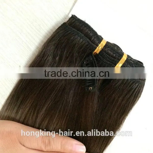 Soft Hair Last Long Time Accept Small Order Clip in Human Hair Extensions photo-6