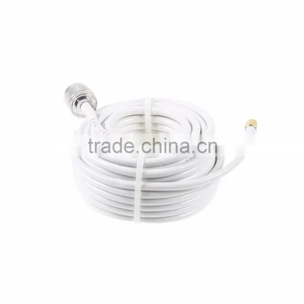 10 Meters 50-5D White Communication Cable With 1 N-Male and 1 SMA Connector photo-2