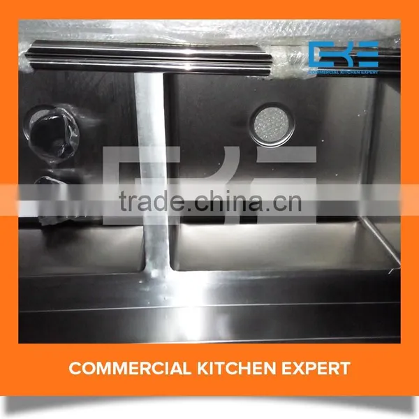 Hotel Kitchen Used Commercial Outdoor Stainless Steel Sink With Drain Board photo-4