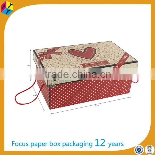 Luxury Fancy Hard Paper Packaging Gift Box Handle photo-3