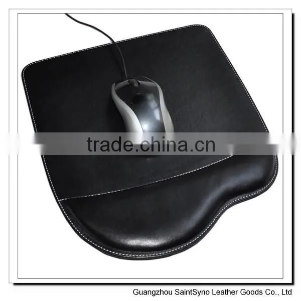 001 Hot Selling Leather Custom Mouse Pad With Wrist Rest photo-2