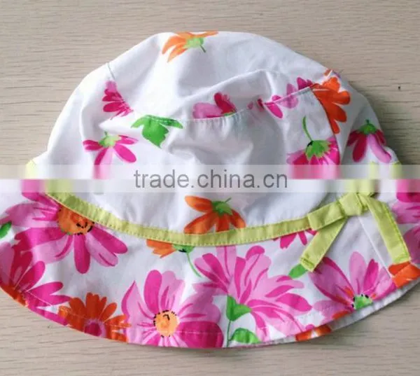 Fashion Printing flowers Baby Sunhat