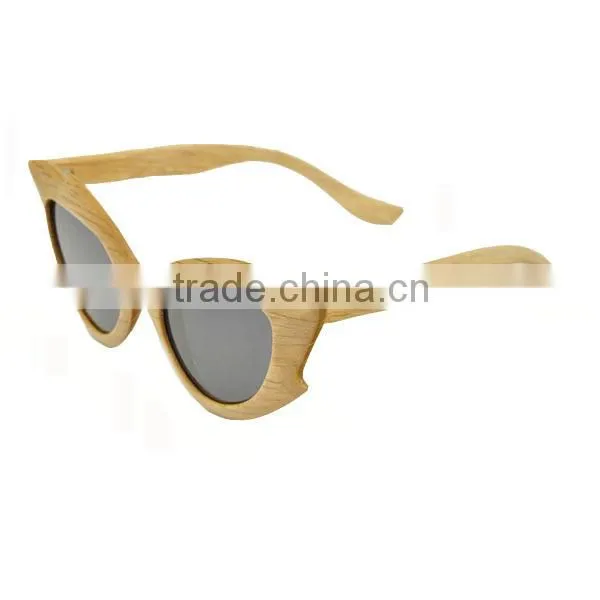 2016 Hot Personalized Custom Natural Wood Frame Sunglasses photo-3