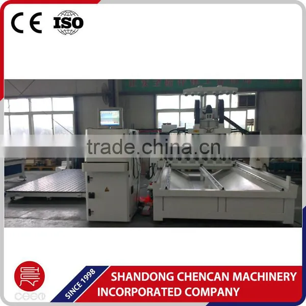 Cylindrical Wood Multi Heads 4 Axis Cnc Router Machine photo-2