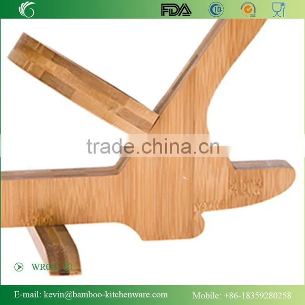 WR021/Folding Handmade Wooden Wine Rack Wood Guitar Wine Bottle Display Rack OEM Novelty Wine Rack Manufacturer photo-5