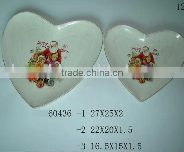 Christmas Pottery Garden Plate