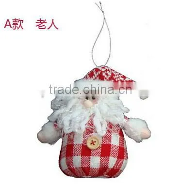 Christmas Tree Decoration Red and White Snowman Hanging