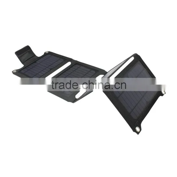 Solar Battery Charger 14W Portable USB Solar Energy Panel Power Bank photo-5