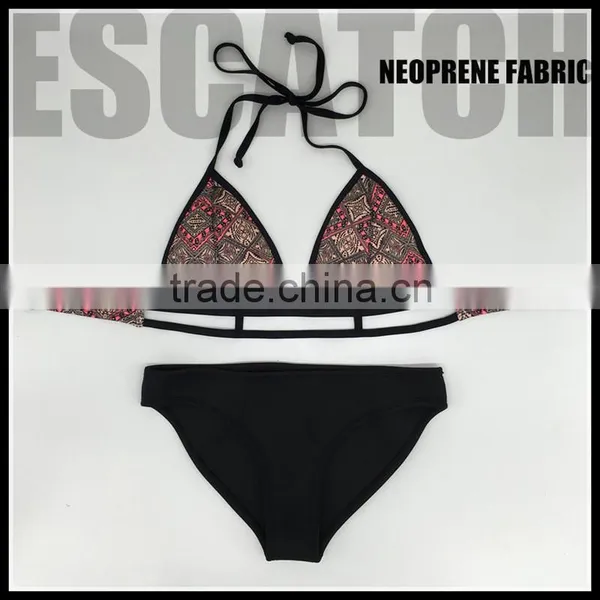 2015 Sexy Girl Micro Bikini Swimwear Models in Neoprene Fabric