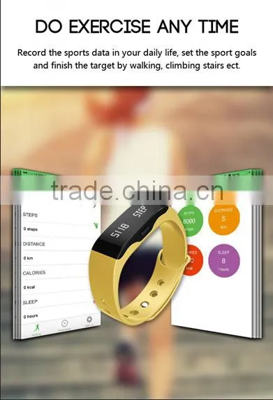 Pedometer Bluetooth Smart Sport Bracelet for Fitness