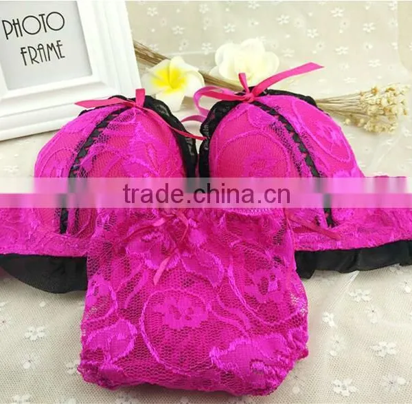New Design Wholesale Women Sexy Lace Underwears Bra Sets