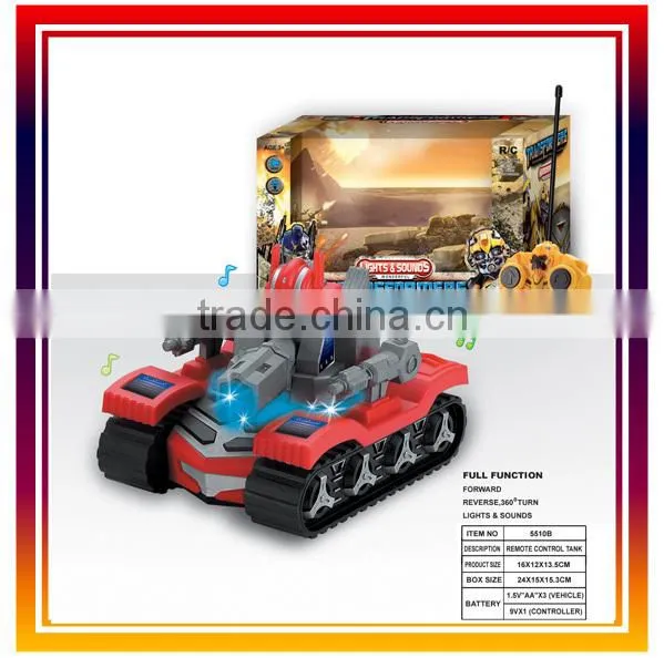 Remote Control Tank With Lights & Sounds rc Tank Toys