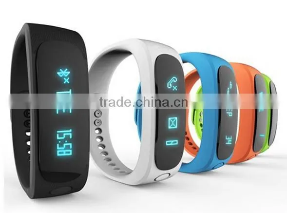 Bluetooth OLED Smart Wristwatch Bracelet E02 Fitness Pedometer Wristband Smart Bracelet Dayday Band photo-2