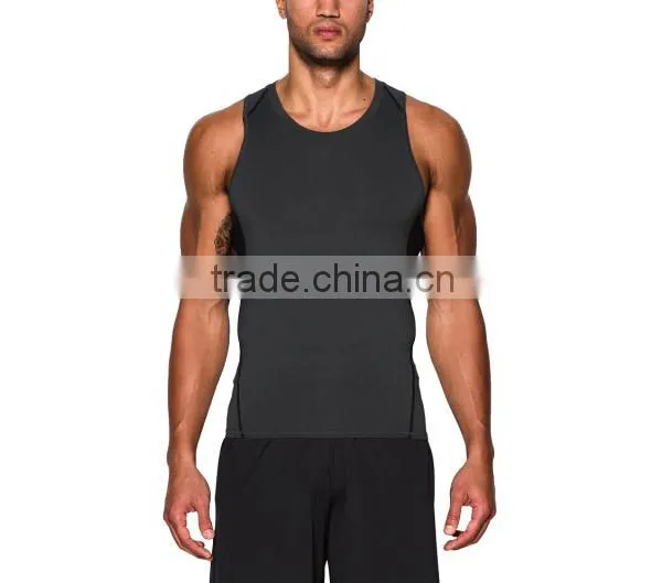 Wholesale Man Fitness Bodybuilding Top Custom Gym Tank Top photo-3