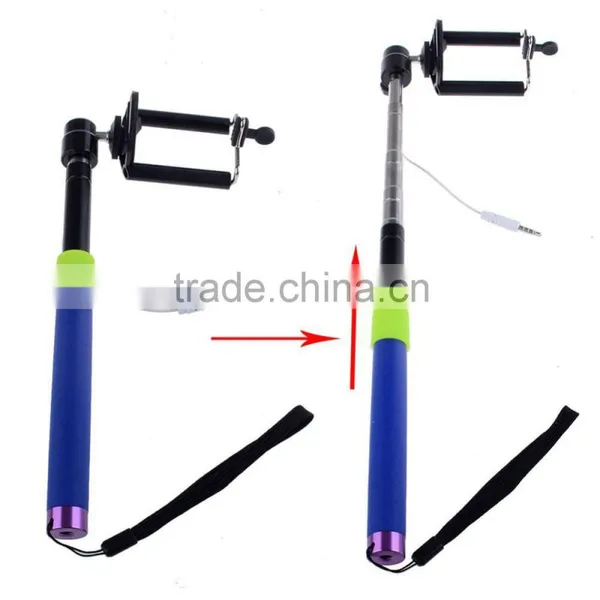 3.5mm Audio Cable Wired Selfie Stick Battery Free Handheld Monopod For IPhone/Samsung/HTC...Most of IOS/Android Phones photo-2