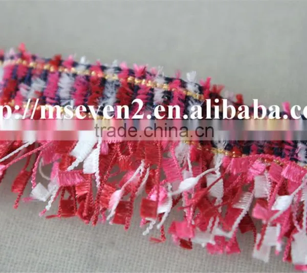 Fashion Color Tassel Fringe Lace Trim Polyester Tassel Fabric Embroidery Lace photo-3