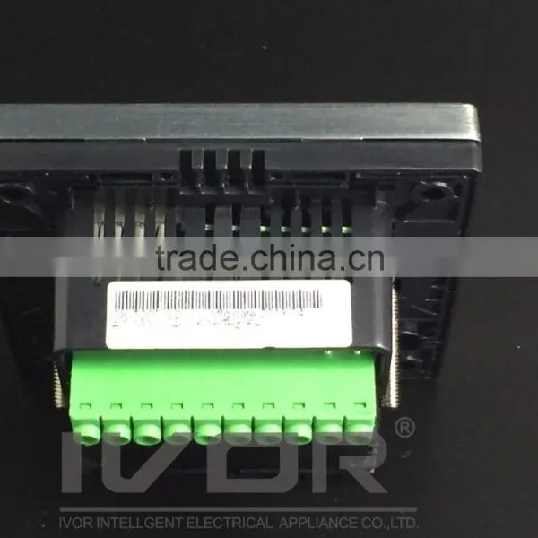 Good Quality IVOR Central Air-Conditioner Thermostat Digital AC Thermostat Switch SK-AC2000T Bright Gold Metal Frame photo-4