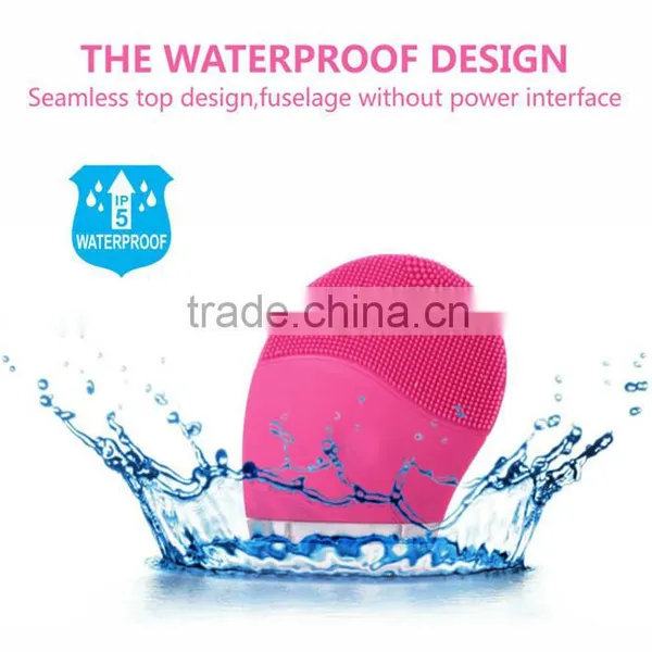 Wholesale USB Rechargeable Skin Care Ultrasound Machine Sonic Face Brush Best Facial Cleansing Brush photo-3
