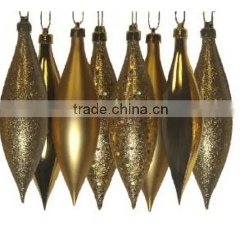 Red Hot Shatterproof 4-Finish Finial Drop Christmas Ornaments photo-3