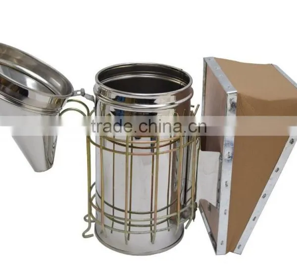 Beekeeping Equipment Stainless Steel Leather Bee Smoker for Hot Sale photo-2