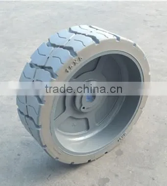 Hydraulic Scissor Car Lift Used Solid Tyre Wheels 12x4.5 15x5 12.5x4.5 photo-3