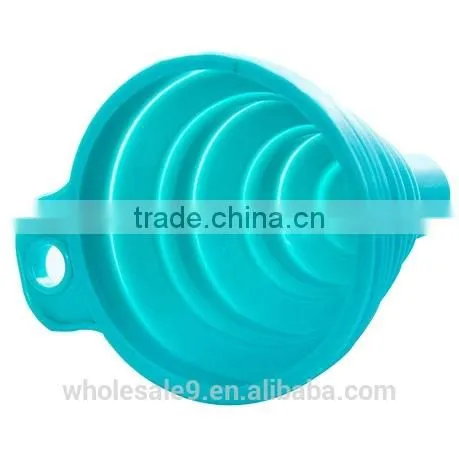 2016 Hot Sell Easy Storage Collapsible Silicone Funnel photo-3