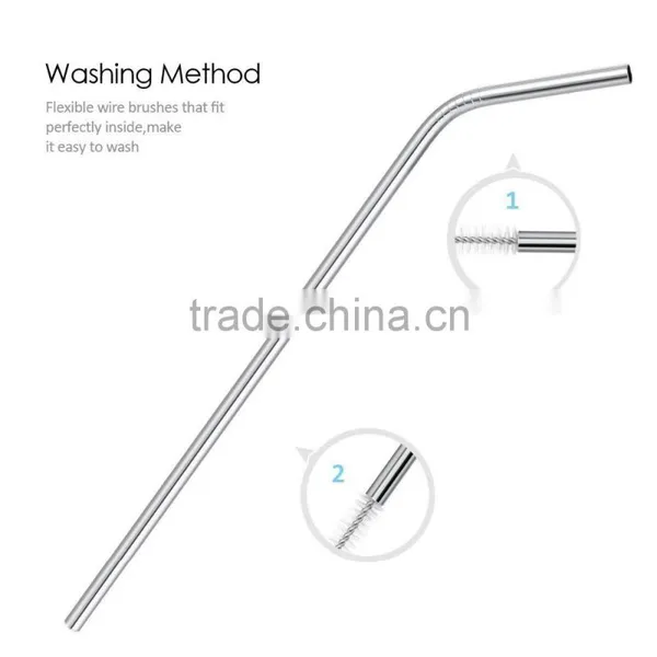 Stainless Steel Straws 4 Drinking Straws and 1 Brush Set photo-6
