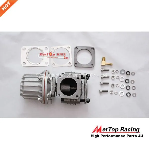 MERTOP RACE 3mm Thick Black Coated Top Mount T3 Turbo Manifold For Toyota Supra 1JZGTE 1JZ JZA70 MK3 1989-1993+50mm Wast photo-5