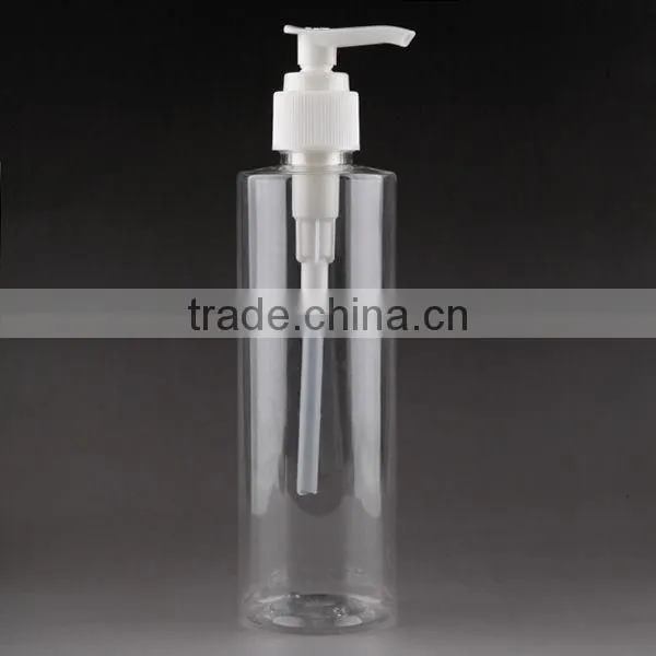 2014 the Latest 250ML PET Transparent Bottle/ Plastic Shampoo Bottle/ /lotion Bottle/squeeze Bottle With Pump Spray