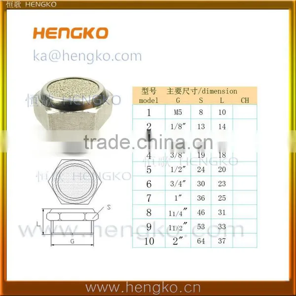 Sintered SS 316L Stainless Steel Silencing Pneumatic photo-2