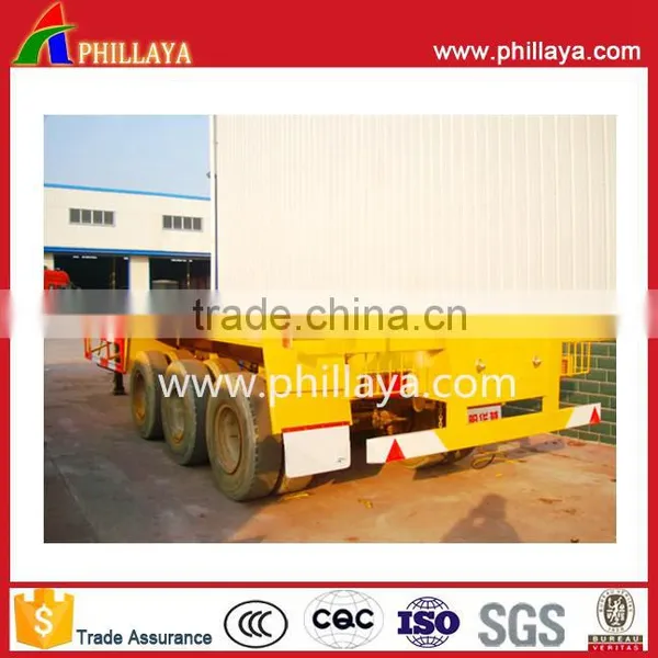 2 Axle 3 Axle Flatbed Container Transport Long Truck 20ft 40ft 53ft 60ft Skeleton Trailer for Sale photo-3