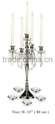 Newest! Wedding Crystal Candelabra, Crystal Hanging Candelabra, Crystal Garland Hanging Candelabra photo-4