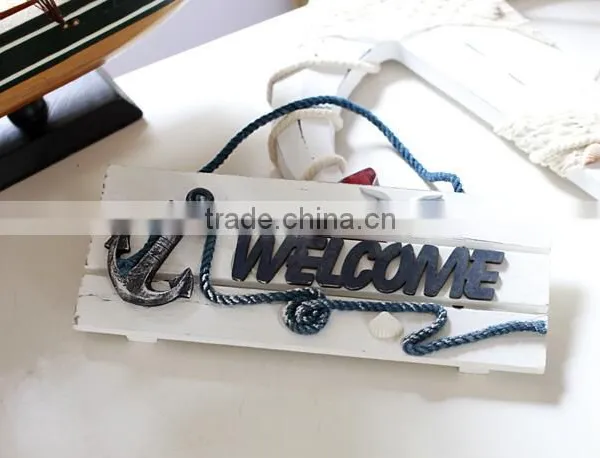 Welcome Card Handmade Wood Doorplate for Shop photo-3