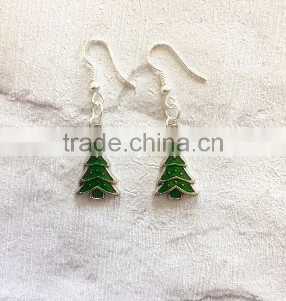 Novelty Christmas Earrings, Tree Earrings, Christmas Tree Earrings photo-5