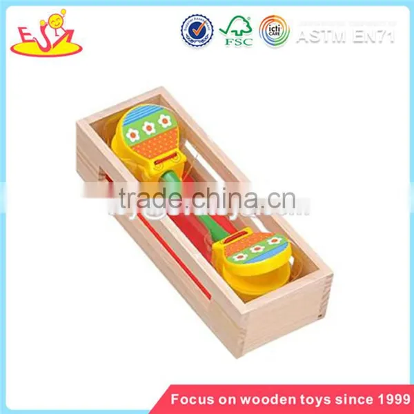 Wholesale Multiple Colour Wooden Handbell Percussion Toy Showy Wooden Handbell Percussion Toy for Child W07I033 photo-6